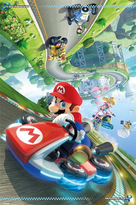Маріо Карт 8 / Mario Kart 8 (Flip Poster) (ps-00296) Постер/Плакат - Стандартний (61x91.5см)