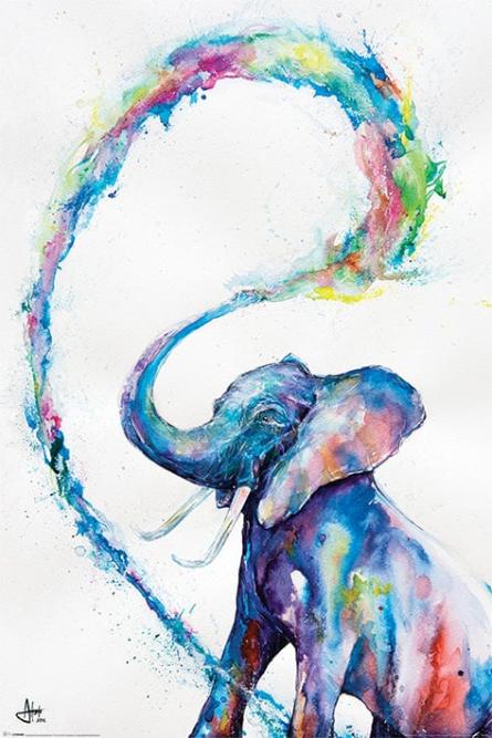 Марк Алланте (Слон) / Marc Allante (Elephant) (ps-00128) Постер/Плакат - Стандартный (61x91.5см)