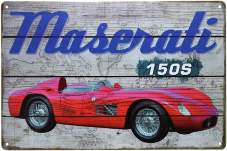 Maserati 150S (ms-00642) Металлическая табличка - 20x30см