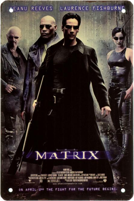 Матрица / The Matrix (ms-003165) Металлическая табличка - 20x30см