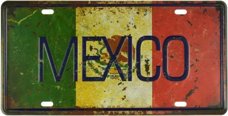 Мексика / Mexico (ms-001083) Металева табличка - 15x30см