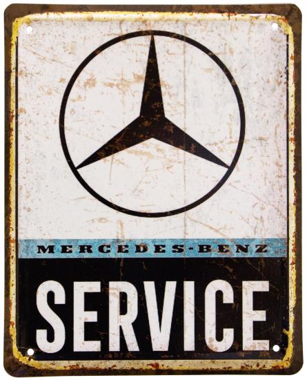 Mercedes-Benz (Service) (ms-002044) Металлическая табличка - 18x22см