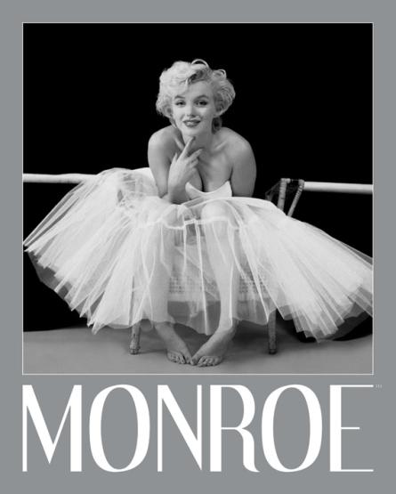Мэрилин Монро (Балерина) / Marilyn Monroe (Ballerina - Silver Ink Border) (ps-001798) Постер/Плакат - Мини (40x50см)
