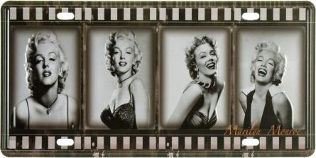 Мэрилин Монро (Кадры) / Marilyn Monroe (ms-001865) Металлическая табличка - 15x30см