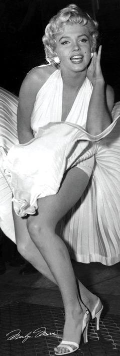 Мерілін Монро (Сім Років Бажання) / Marilyn Monroe (Seven Year Itch) (ps-00342) Постер/Плакат - Вузький (30x91.5см)