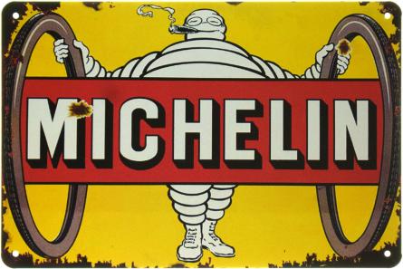 Мишлен (Сигара) / Michelin (ms-002467) Металлическая табличка - 20x30см