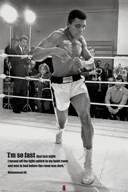 Мухаммед Алі / Muhammad Ali (Fast) (ps-00321) Постер/Плакат - Стандартний (61x91.5см)