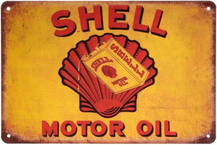 Моторне Масло Шелл / Shell Motor Oil (ms-001614) Металева табличка - 20x30см