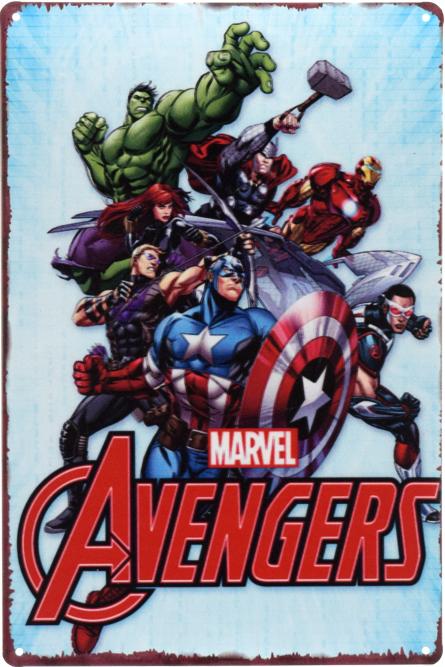 Месники / Avengers (Marvel) (ms-00559) Металева табличка - 20x30см
