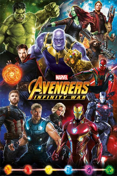 Месники: Війна Нескінченності (Персонажі) / Avengers: Infinity War (Characters) (ps-00755) Постер/Плакат - Стандартний (61x91.5см)