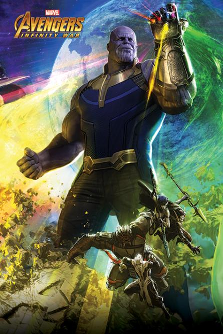 Месники: Війна Нескінченності (Танос) / Avengers: Infinity War (Thanos) (ps-00780) Постер/Плакат - Стандартний (61x91.5см)