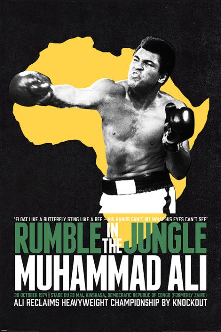 Мухаммед Алі (Гуркіт В Джунглях) / Muhammad Ali (Rumble in the Jungle) (ps-002605) Постер/Плакат - Стандартний (61x91.5см)