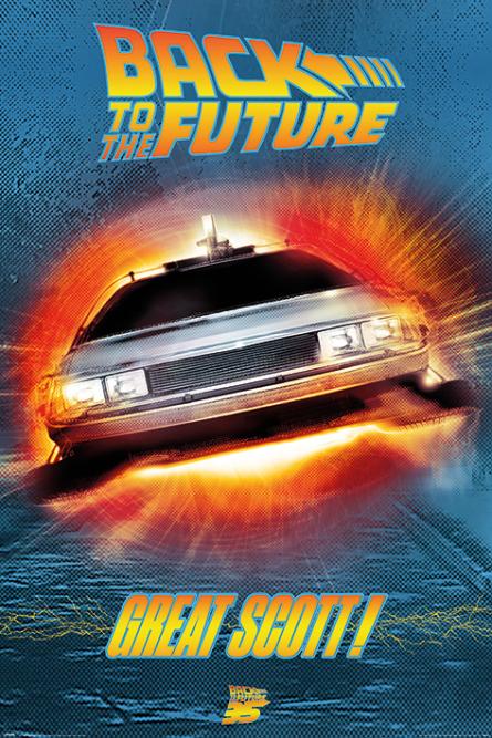 Назад В Будущее (Великий Скотт!) / Back to the Future (Great Scott!) (ps-002779) Постер/Плакат - Стандартный (61x91.5см)
