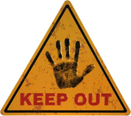 Не Заходити / Keep Out (ms-001340) Металева табличка - 30x34см