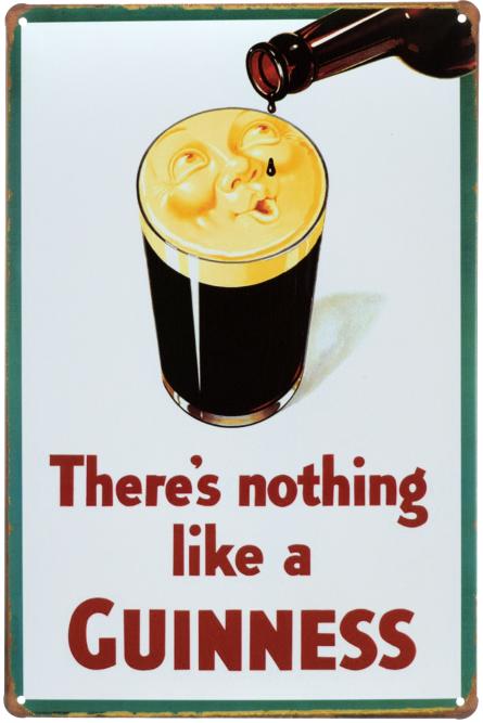 Нет Ничего Похожего На Гиннесс / There’s Nothing Like A Guinness (ms-00520) Металлическая табличка - 20x30см