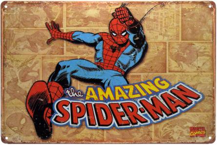 Неймовірна Людина-Павук / The Amazing Spider-Man (ms-00627) Металева табличка - 20x30см