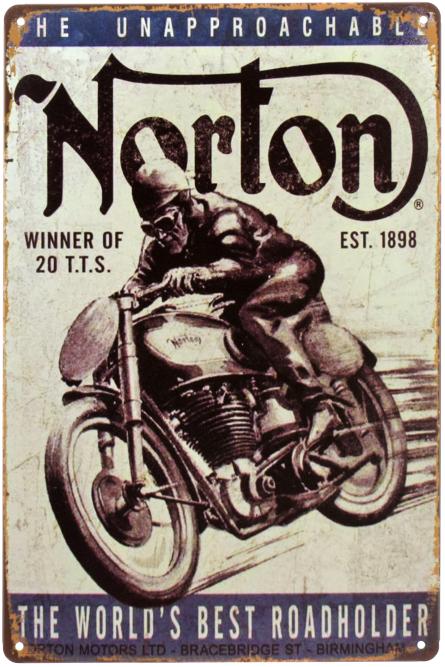 Norton - Лучший (ms-00360) Металлическая табличка - 20x30см