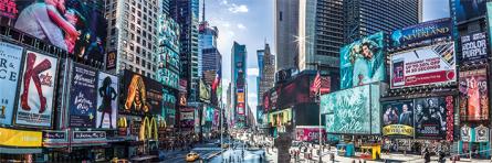 Нью-Йорк Панорамный Таймс Сквер / New York Times Square Panoramic (ps-001500) Постер/Плакат - Узкий (30x91.5см)