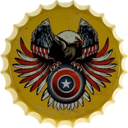 Орел / USA Eagle (ms-002030) Металлическая табличка - 35см (кришка)