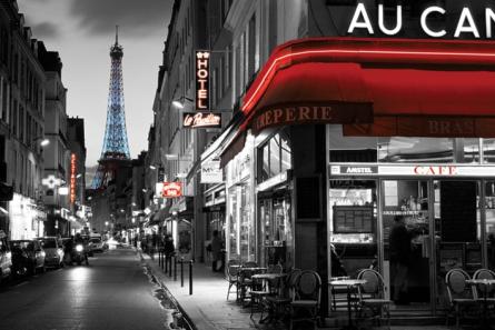 Парижская Улица / Rue Parisienne (ps-00136) Постер/Плакат - Стандартный (61x91.5см)
