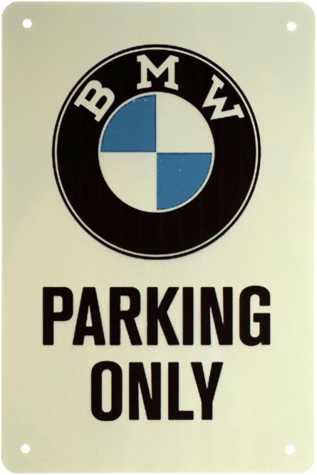 Парковка Только Для БМВ / BMW Parking Only (ms-002987) Металлическая табличка - 20x30см