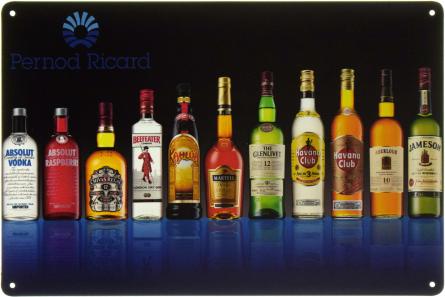 Pernod Ricard (ms-002469) Металлическая табличка - 20x30см