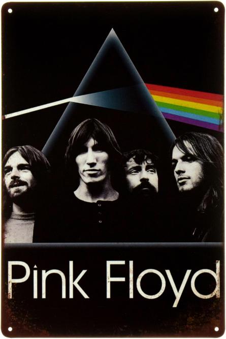 Pink Floyd (Prism) (ms-002274) Металлическая табличка - 20x30см