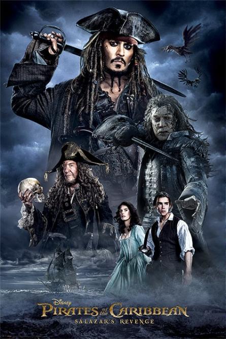 Пираты Карибского Моря (Тьма) / Pirates of the Caribbean (Darkness) (ps-00110) Постер/Плакат - Стандартный (61x91.5см)