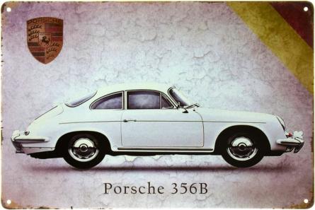 Porsche 356 B (ms-00434) Металлическая табличка - 20x30см