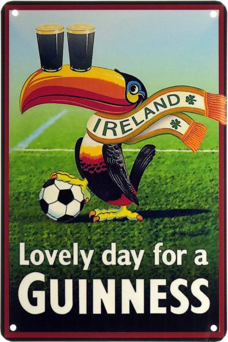 Прекрасный День Для Гиннесса / Lovely Day For A Guinness (Ireland) (ms-002720) Металлическая табличка - 20x30см
