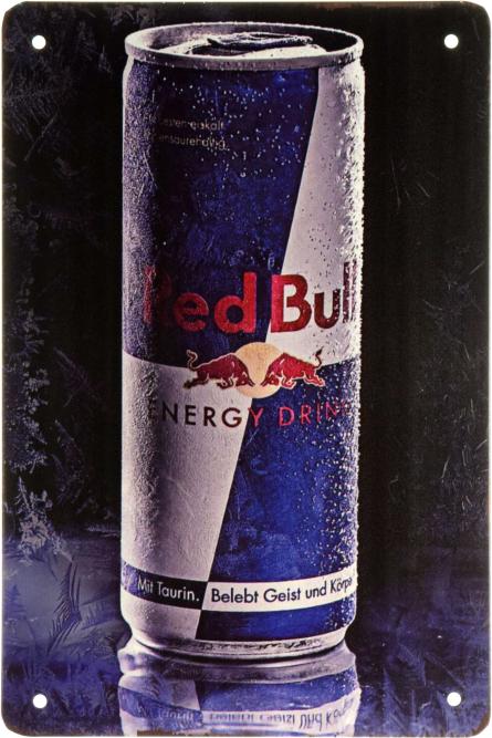 Red Bull (Energy Drink) (ms-001960) Металева табличка - 20x30см