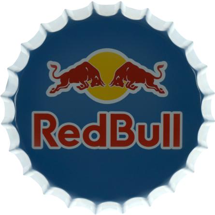 Red Bull Logo (ms-001719) Металлическая табличка - 35см (кришка)