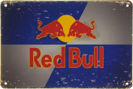 Red Bull (ms-002757) Металлическая табличка - 20x30см
