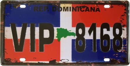 Республика Доминикана / Rep. Dominicana (VIP 8168) (ms-001554) Металлическая табличка - 15x30см