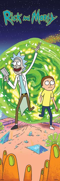 Рік і Морті (Портал) / Rick and Morty (Portal) (ps-00344) Постер/Плакат - Дверний (53x158см)