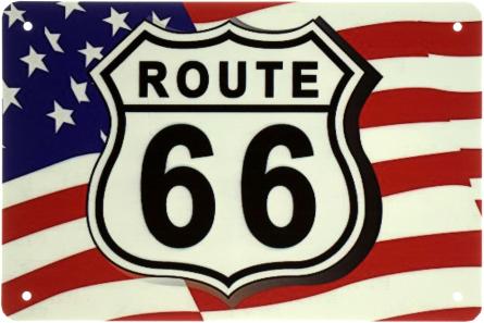 Route 66 (США) (ms-003225) Металева табличка - 20x30см