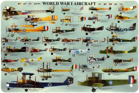 Літаки Першої Світової Війни / World War I Aircraft (ms-003203) Металева табличка - 20x30см