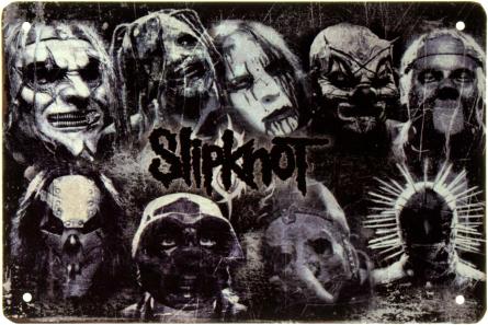 Slipknot Band (ms-002474) Металева табличка - 20x30см