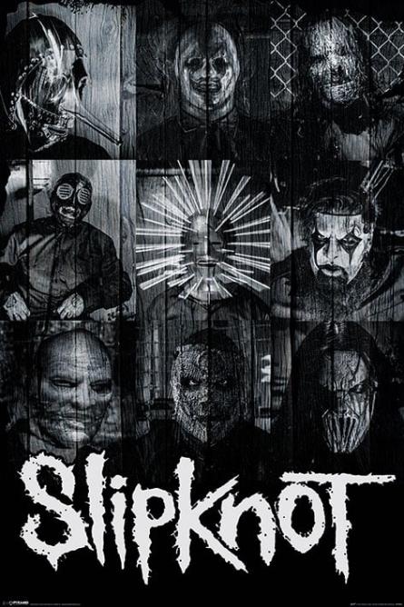 Slipknot (Masks) (ps-0048) Постер/Плакат - Стандартний (61x91.5см)