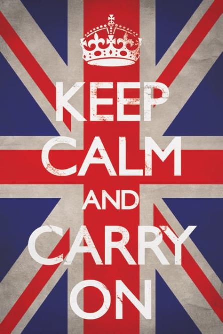 Зберігайте Спокій І Продовжуйте В Тому Ж Дусі / Keep Calm and Carry On (Union Jack) (ps-0079) Постер/Плакат - Стандартний (61x91.5см)