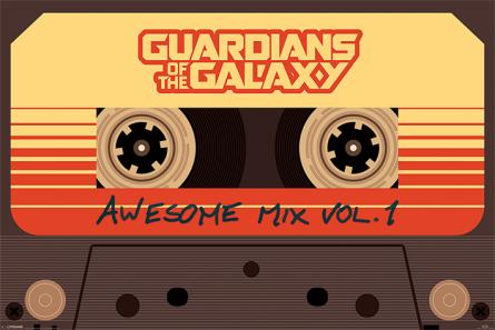 (Вартові Галактики / Guardians Of The Galaxy (Awesome Mix Vol 1) (ps-00289) Постер/Плакат - Стандартний (61x91.5см)