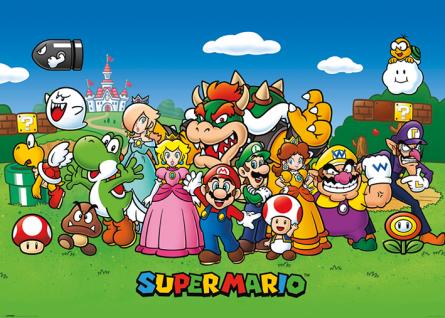 Супер Маріо (Анімація) / Super Mario (Animated) (ps-001791) Постер/Плакат - Мега (100x140см)