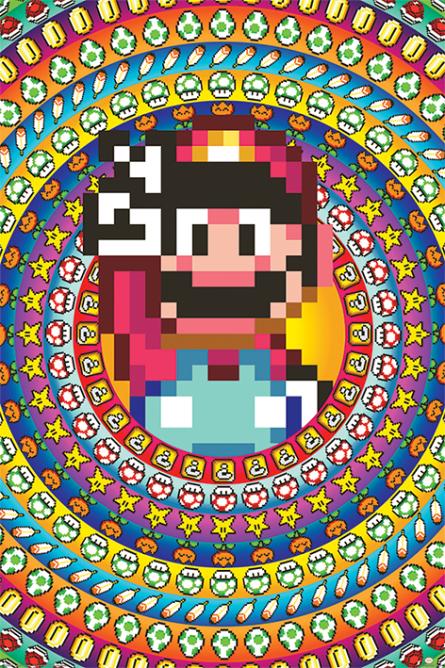 Супер Марио / Super Mario (Power Ups) (ps-00791) Постер/Плакат - Стандартный (61x91.5см)