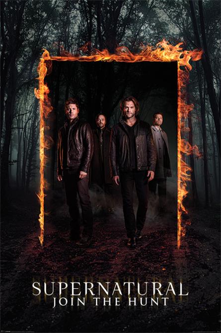 Сверхъестественное (Пылающие Врата) / Supernatural (Burning Gate) (ps-00251) Постер/Плакат - Стандартный (61x91.5см)
