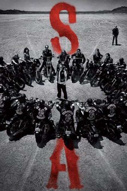 Сини Анархії (Коло) / Sons Of Anarchy (Circle) (ps-00275) Постер/Плакат - Стандартний (61x91.5см)