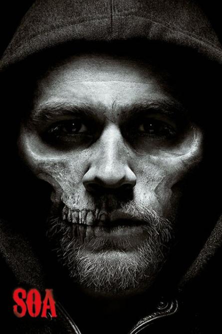 Сыны Анархии / Sons Of Anarchy (Jax Skull) (ps-00294) Постер/Плакат - Стандартный (61x91.5см)