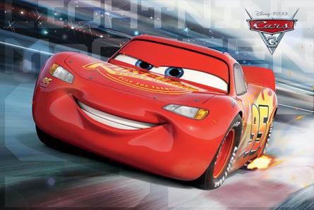 Тачки (Молния Маккуин) / Cars 3 (McQueen Race) (ps-001770) Постер/Плакат - Стандартный (61x91.5см)