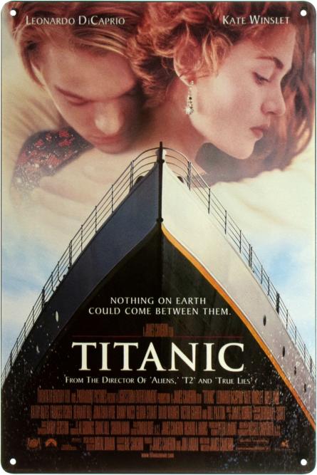 Титанік (Джеймс Кемерон) / Titanic (ms-003017) Металева табличка - 20x30см