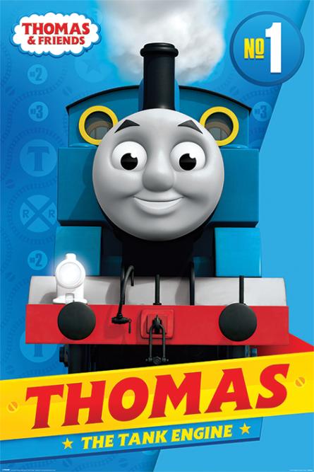Томас І Друзі (Паровозик Томас) / Thomas & Friends (Thomas the Tank Engine) (ps-002105) Постер/Плакат - Стандартний (61x91.5см)