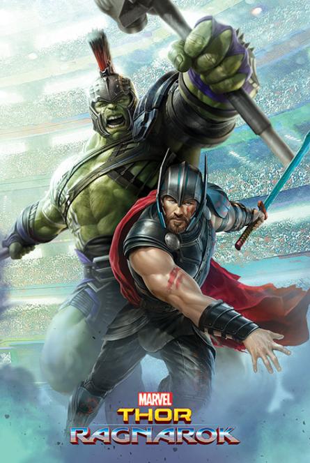 Тор: Рагнарёк (Тор и Халк) / Thor Ragnarok (Thor And Hulk) (ps-00210) Постер/Плакат - Стандартный (61x91.5см)